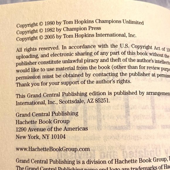 HOW TO MASTER THE ART OF SELLING bestseller by TOM HOPKINS GUC PB 2005 - Picture 4 of 4